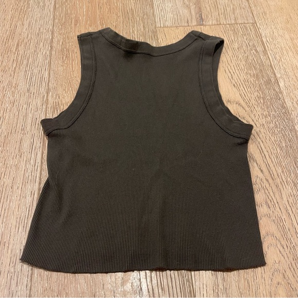 JOHN GALT BRANDY MELVILLE RIBBED CROP SLEEVELESS CONNOR TANK TOP SZ ONE SIZE - Picture 6 of 6